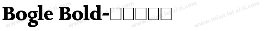 Bogle Bold字体转换
